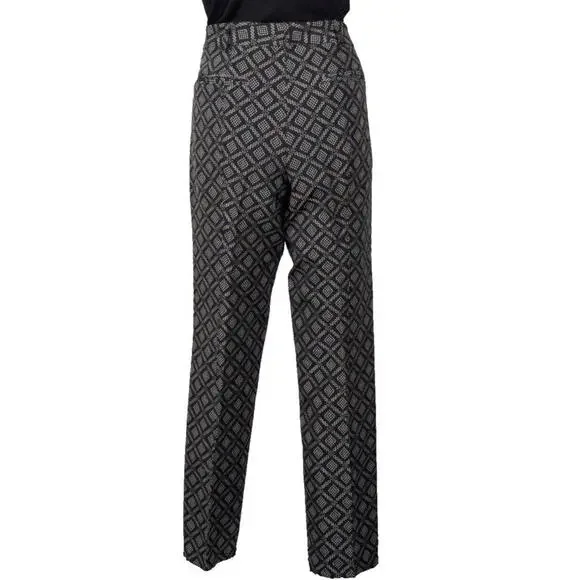 Nanette Lepore Pants Women’s Size 10 Ankle Long Black White Geometric Work Wear - Picture 6 of 9